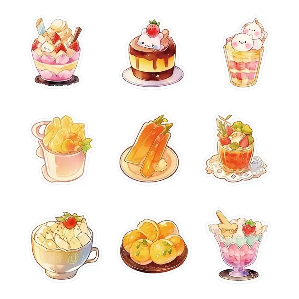 Cartoon Food Stickers